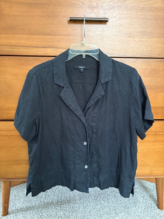 Quince Tops - Quince 100% European Linen Short Sleeve Shirt